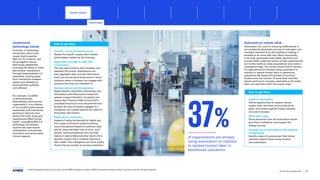 Automate to unlock value
Automation isn’t just for reducing inefficiencies; it
can enable the wholesale removal of redundant and
mundane activities from the workforce, making it
possible to do more with less. More importantly,
it can help employees make better decisions and
provide better customer service so that organizations
can further build on value propositions and create a
competitive edge. Our survey shows that 37 percent
of organizations are already using automation or
robotics to replace human labor in warehouse
operations. We expect this growth to continue.
Furthermore, the number of automated activities
should continue to increase, applicable to all nodes,
sites, and activities within the supply chain.
of organizations are already
using automation or robotics
to replace human labor in
warehouse operations
37%
Invest in automation.
Define opportunities to replace manual
supply chain activities, drive productivity
gains, and protect against margin squeeze
and cost increases.
Start with a pilot.
Show personnel how the automation works,
give them confidence, and support the
change journey.
Evaluate the overall health of the network
infrastructure.
Identify areas of improvement that further
optimize network flows using robotics
and automation.
How to get there
Understand
technology trends
Evolution in technology
should also inform how
supply chains operate.
Web 3.0, for instance, will
bring together several
technology capabilities,
including the ability to make
peer-to-peer transactions
through decentralization of
ownership, moving away
from interactions between
people and websites to
those between software
and software.
For example, CureDAO
(a permissionless,
decentralized autonomous
organization), is an alliance
of non-profits, governments,
businesses, and individuals
working to discover how
factors like food, drugs and
supplements affect human
health. Leveraging Web 3.0
technology, the alliance
incentivizes open-source
collaboration to accelerate
innovation and democratize
clinical research.
Conduct a cross-functional survey.
Assess the specific supply-chain-related
technologies needed by the business.
Apply bots and apps to help with
e-commerce.
The way users interact with browsers and
websites will evolve. Applications can
help aggregate data, provide informative
links, and recommend showrooms or store
locations where a shopper can engage with
products that they are interested in.
Increase privacy and transparency.
Digital identity, blockchain technology, and
tokenization will likely boost transaction
speeds, support allocation of capital, and
reduce fees.Thanks to Web 3.0 and DLTs,
processes should be more streamlined and
simplify the way all parties engaged in a
transaction are tracked without the need for
third-party intervention.
Deliver AI for customers.
Instead of being bombarded by digital ads
from large ecommerce players pushing
recommendations based on customer data
and AI, users will likely rely on AI to “pull”
specific recommendations from the web
based on data preferences they feed to AI to
develop content that’s uniquely tailored to
their needs.This intelligence can drive supply
chains that are smarter at serving customers.
How to get there
© 2023 Copyright owned by one or more of the KPMG International entities. KPMG International entities provide no services to clients. All rights reserved.
13
The future of supply chain
Current context
Future ready
Foreword Executive summary
Sustainable
supply chains
Advanced
robotics and
automation
Workforce of
the future
Distributed ledger
technologies and
digital money
Sectoral
transformations
Metaverse Conclusion Contacts
Survival and resilience
Current context Macro mandates Conclusion
 