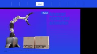 Advanced
roboticsand
automation
Advanced robotics and automation............................... 25
Advancing sectors........................................................... 26
Ecosystems of smart devices for efficiency................... 27
Allocating activities for machines and humans............ 27
Rise of the cobots............................................................ 28
Generative AI................................................................... 29
Conclusion........................................................................ 31
Chapter4
© 2023 Copyright owned by one or more of the KPMG International entities. KPMG International entities provide no services to clients. All rights reserved.
24
The future of supply chain
Advanced
robotics and
automation
Foreword Executive summary Current context
Sustainable
supply chains
Workforce of
the future
Distributed ledger
technologies and
digital money
Sectoral
transformations
Metaverse Conclusion Contacts
Advanced robotics and automation Advancing sectors Ecosystems of smart devices for efficiency Allocating activities for machines and humans Rise of the cobots Generative AI Conclusion
 