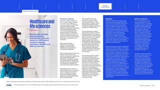 Precision medicine
The shift in patient treatments
from a “one-to-many” approach
to a “one-to-one” offering, or
“precision medicine”
, could affect
how supply chains operate.
Precision medicine provides highly
customized treatments based
on an individual’s genetic and
protein makeup.This approach
considers a patient’s unique risk
profile (including phenotype and
genotype) to inform individualized
diagnostics, interventions, and
treatments.
More precise medicine
will demand more precise
logistics, including robust
scheduling and sophisticated
coordination capabilities.
More complex supply chains could
include cold chains and cryo-
chains; managing the complexities
of biomatter transportation
(timeliness, temperature controls
and monitoring, and maintaining
viability), through to coordination
of nurse/doctor availability on
arrival to protect product shelf life.
Notifications will be needed to
advise stakeholders of a product’s
location during its journey and
when to expect the product’s
arrival, with updates via GPS
technology (including GPS, RFID,
Wi-Fi, or cellular data).
Future supply chains may
also need to accommodate
“at home” models (i.e., from
B2B to B2B2C and B2C), where
the last mile becomes critical,
including managing controls and
transparency requirements.
The next-generation medical
supply chain is likely to look like
the digital platform that Nippon
Express has been developing with
Intel.The platform is the revised
ICLP system, a cloud-based
tracking system that relies on
small electronic tags contributed
by Intel that can log temperature,
humidity, light, shock, and tilt.
When these tags pass through
reader gateways, their data is
uploaded along with GPS-based
location information into the
cloud system23
.
A lot of work is still to be done
to achieve this future vision.
The product development cycle
requires managing extended
lead times and heavy regulatory
burdens on the long journey
from clinical trial to commercial
production. Operational complexity
arises from the challenge of
tracking an individual’s genetic
material or proteins, and different
supply chain paths will be needed
depending on the treatment
required and on the high labor
intensity involved to make
customized drugs.
Data-as-a-Service
For most healthcare and life
sciences organizations, data
continues to grow in importance.
Companies already collect data
through electronic healthcare
records, social media, mobile
apps, patient summaries,
clinical trials, pharmaceutical
data, IoT sensors, and socio-
economic indicators, but DaaS
vendors should make it easier
for healthcare and life sciences
companies to manage and
interpret these large data sets.
Organizations could consider
DaaS as an opportunity to
monetize their data and gain
a competitive advantage,
acknowledging the need to
manage data privacy and
storage requirements.
By taking a more data-centric
approach, Komodo Health, has
built a real-time healthcare
map platform that documents
important disease prevention
and treatment goals and plans
for patients.This platform can
cross-link the patient’s care data,
medical records, and information
to help better predict diseases.
Leveraging DaaS can also
streamline or integrate activities
within the organization to improve
productivity, increase efficiencies,
and reduce costs and lead times.
MedTech
MedTech (medical technology) supply
chains are complex largely because of
the number of components that go into
the final product.These components
depend on different supply chains and
various partners. Inventory and delivery
must be closely monitored, with careful
maintenance of the devices.This requires
high quality demand planning and
forecasting, and strong traceability/
visibility of the supply chain up to
Tier 3. As the number of personalized
solutions grows, the need to control costs,
comply with regulations, and maintain
transparency will add further pressure to
the entire product lifecycle.
New business models within the MedTech
industry will likely emerge to meet these
evolving requirements.These new models
may include direct-to-consumer and as-a-
service models, as well as services built
around products. Eventually, supply chains
will likely be re-shaped to focus on new
industry services/solutions, providing new
combinations of products and services
supported by user-friendly platforms.
MedTech organizations are considering
their future footprint strategy (what to
make versus buy, where partnerships are
beneficial, and the potential value of a
merger or acquisition), which must also be
factored into the network design. Leading
organizations are already leveraging
asset-light models and moving toward
the creation of an ecosystem of partners,
allowing them to focus on creating core
capabilities that drive greater value in their
supply chains.
23
Nippon Express, Nippon Express partners with IntelR and Honeywell to develop IoT-based “Global Cargo Watcher Advance” service for visualizing transport status, Feb. 2019
Healthcareand
lifesciences
This industry will likely
drive supply chain
innovation at a fast pace
thanks to a shift toward
precision medicine,
advances in MedTech and
Data-as-a-Service.
© 2023 Copyright owned by one or more of the KPMG International entities. KPMG International entities provide no services to clients. All rights reserved.
50
The future of supply chain
Sectoral
transformations
Healthcare and life sciences
Foreword Executive summary Current context
Sustainable
supply chains
Advanced
robotics and
automation
Workforce of
the future
Distributed ledger
technologies and
digital money
Metaverse Conclusion Contacts
Sectoral transformations Retail Aerospace and defense Conclusion
 