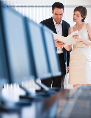 6 | Software Asset Management: Mitigating Risk and Realizing Opportunities




© 2009 KPMG International. KPMG International is a Swiss cooperative. Member firms of the KPMG network of independent firms are affiliated with KPMG International. KPMG International provides no client services. No member firm has any
authority to obligate or bind KPMG International or any other member firm vis-à-vis third parties, nor does KPMG International have any such authority to obligate or bind any member firm. All rights reserved.
 