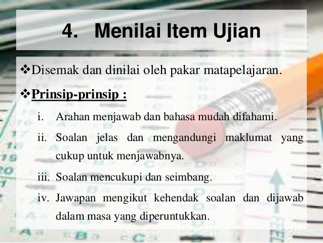 Penggubalan Item/Soalan Ujian