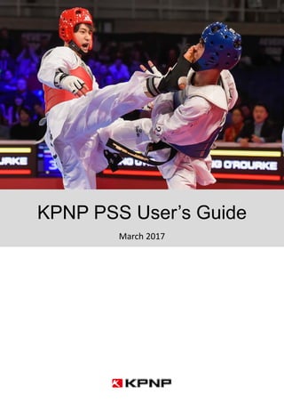KPNP PSS User’s Guide
March 2017
 