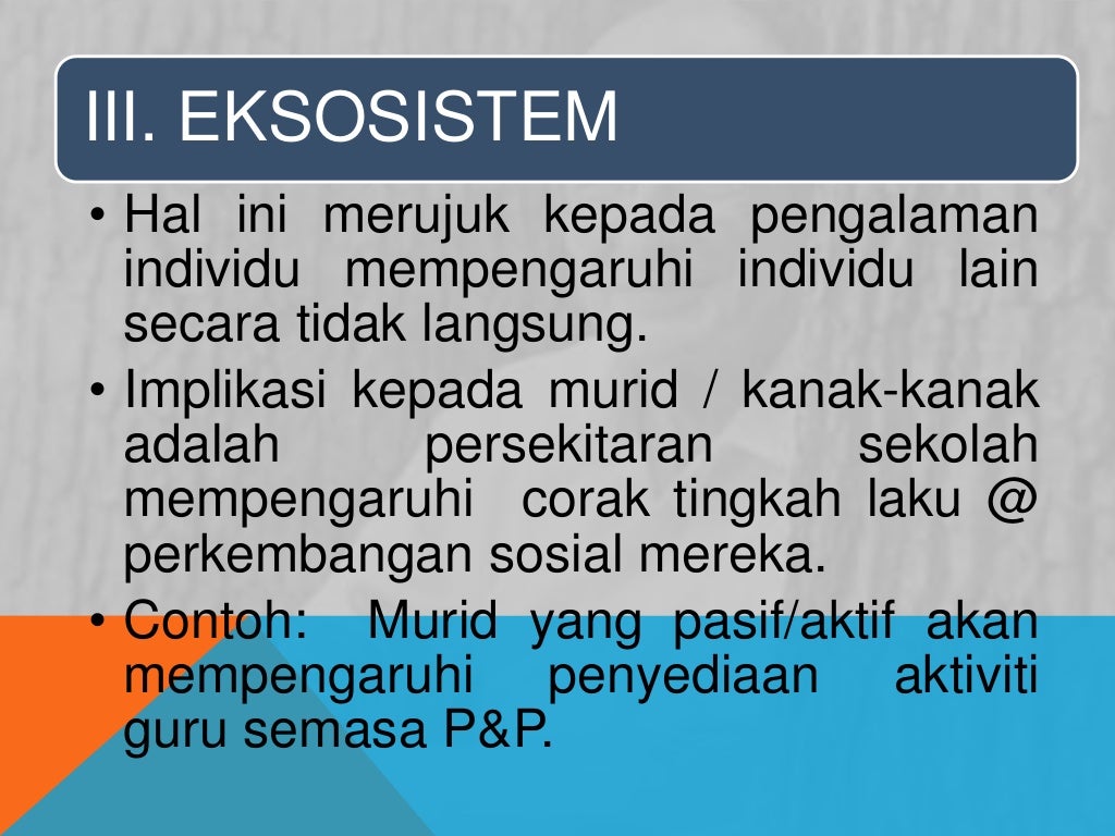 Teori Ekologi Bronfenbrenner