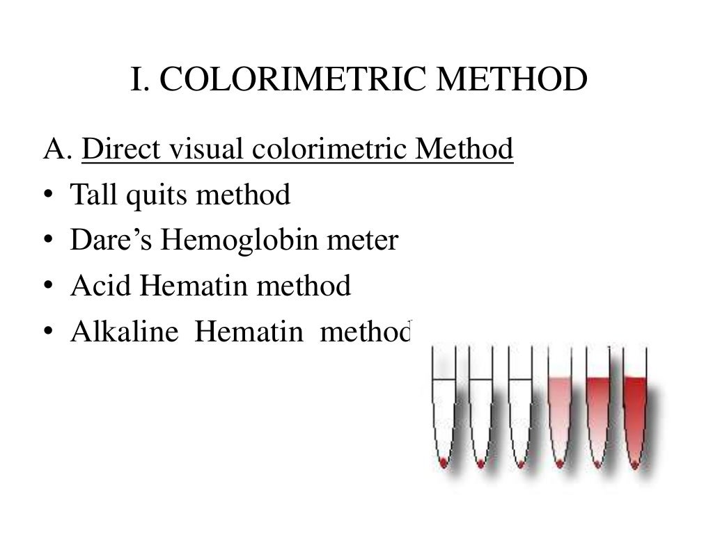 HEMOGLOBIN DETERMINATION