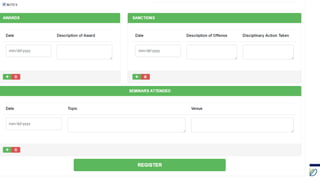 MMG FEDERATION
Employee Registration
 