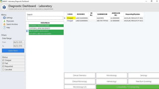 MMG FEDERATION
Laboratory Diagnostic Results-Main
Page
 