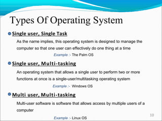 Computer Software and Operating System | PPT