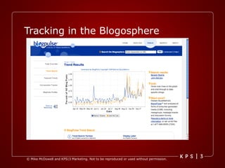 Tracking in the Blogosphere 