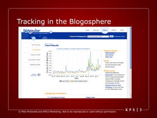 Tracking in the Blogosphere 