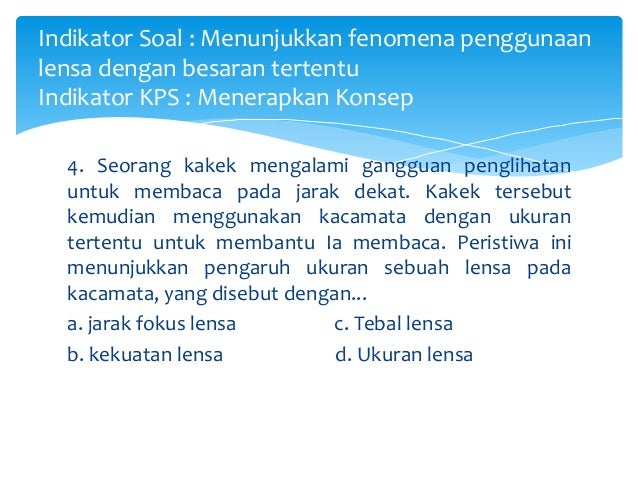 Contoh Soal Kps Biologi