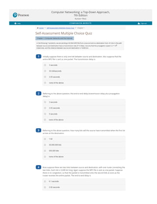Chapter 1 - Computer Networks and the Internet | PDF