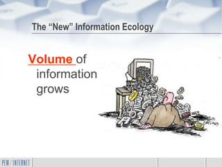 The “New” Information Ecology


Volume of
 information
 grows
 