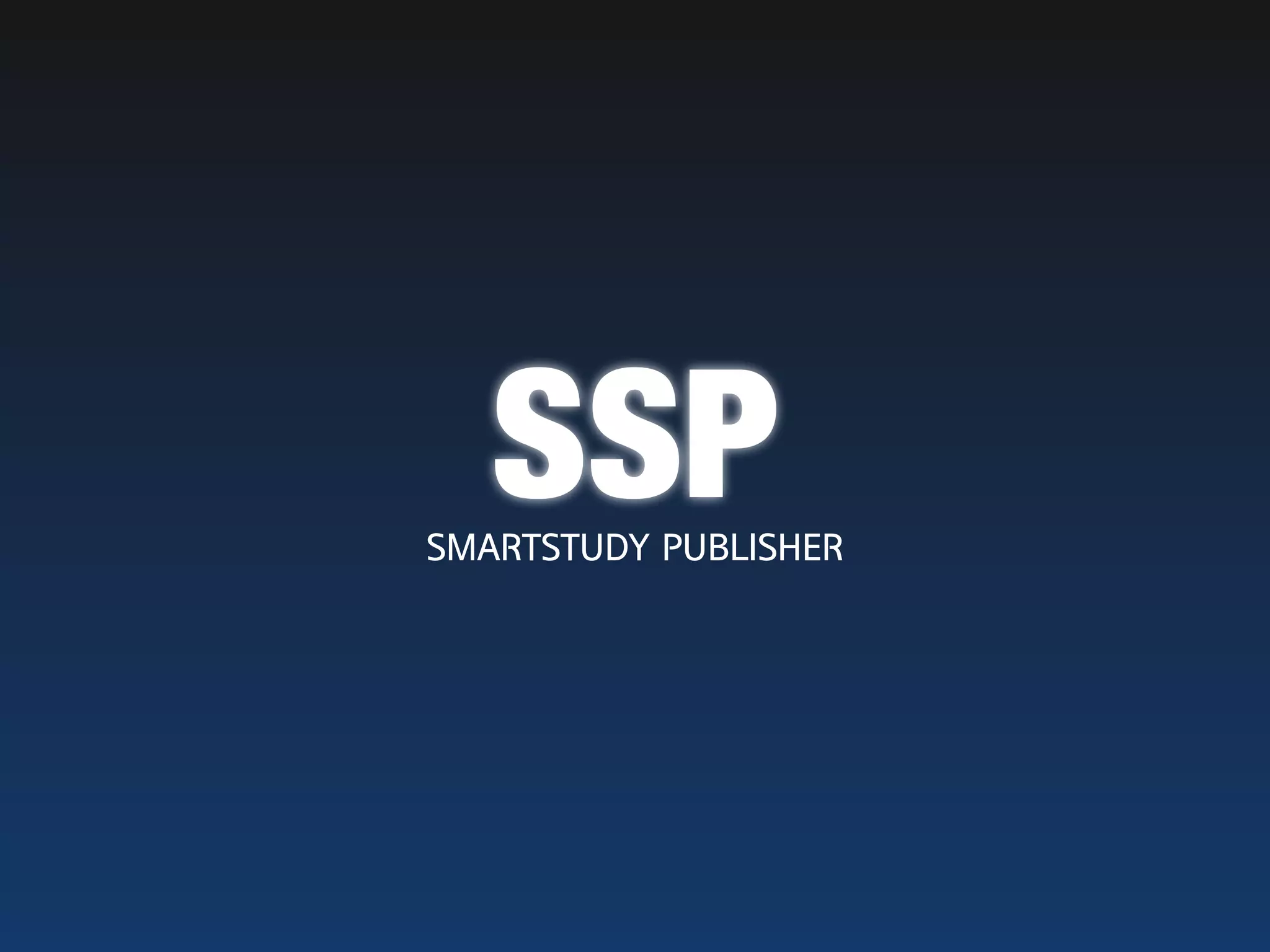 SSP
SMARTSTUDY PUBLISHER
 