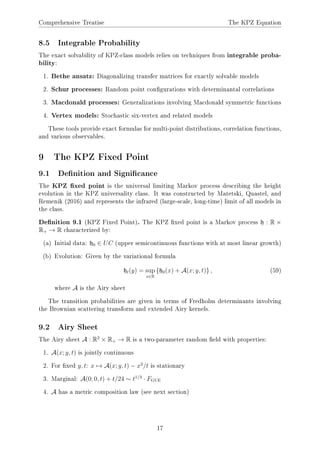 KPZ Equation: A Comprehensive Description | PDF