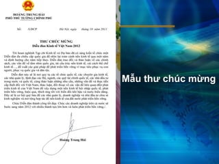 Mẫu thư chúc mừng
 