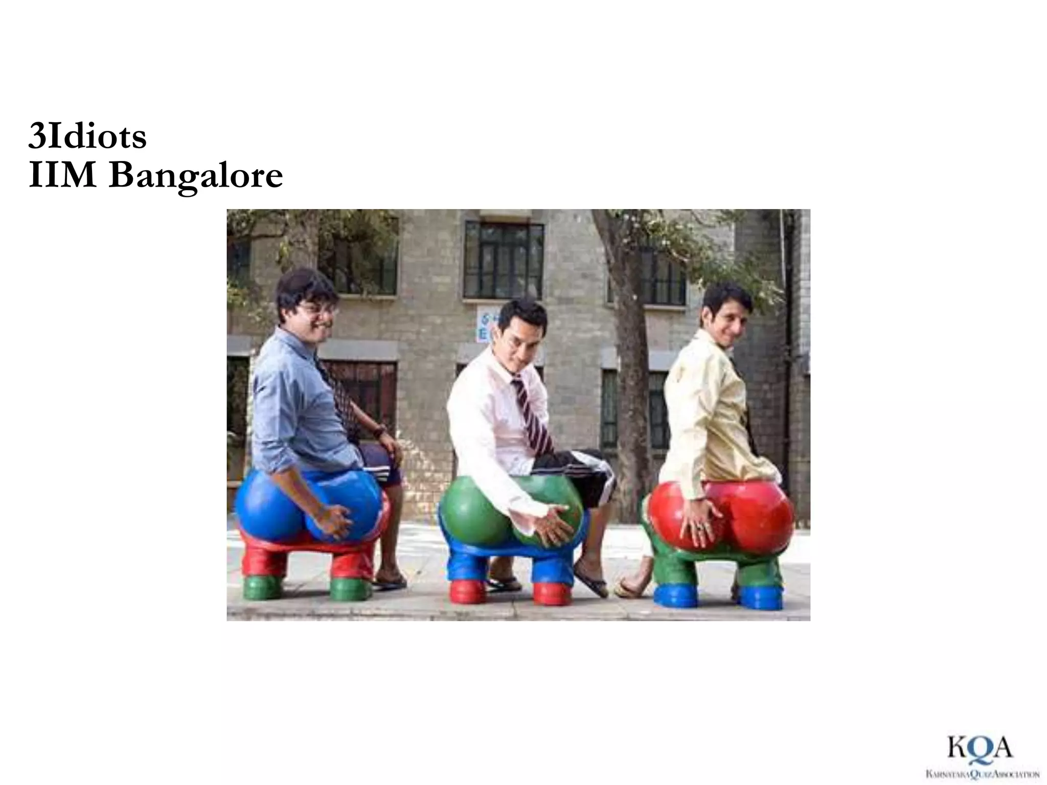 3Idiots
IIM Bangalore
 
