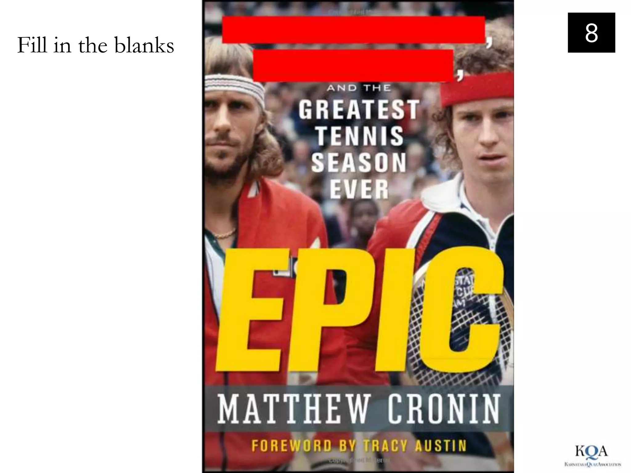 Fill in the blanks   8
 