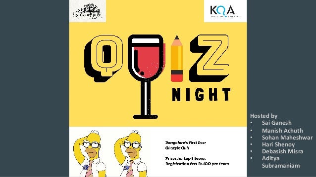 Quiz Night Kqa Pub Quiz A Qi Style Quiz At The Courtyard Feb 2