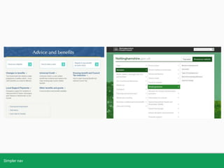 Simpler nav
 