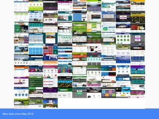 New sites since May 2015
 