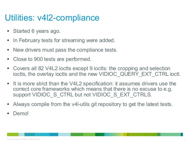 Kernel Recipes 2014 Testing Video4linux Applications And Drivers