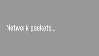 Network packets...
 