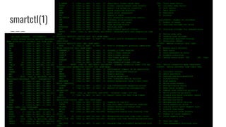 smartctl(1)
/dev/sde: SEAGATE ST2000NM0001 PS04
Direct access device specific parameters: WP=0 DPOFUA=1
Read write error recovery [rw] mode page:
AWRE 1 [cha: y, def: 1, sav: 1] Automatic write reallocation enabled
ARRE 1 [cha: y, def: 1, sav: 1] Automatic read reallocation enabled
TB 0 [cha: y, def: 0, sav: 0] Transfer block
RC 0 [cha: y, def: 0, sav: 0] Read continuous
EER 0 [cha: y, def: 0, sav: 0] Enable early recovery
PER 0 [cha: y, def: 0, sav: 0] Post error
DTE 0 [cha: y, def: 0, sav: 0] Data terminate on error
DCR 0 [cha: y, def: 0, sav: 0] Disable correction
RRC 20 [cha: y, def: 20, sav: 20] Read retry count
COR_S 255 [cha: n, def:255, sav:255] Correction span (obsolete)
HOC 0 [cha: n, def: 0, sav: 0] Head offset count (obsolete)
DSOC 0 [cha: n, def: 0, sav: 0] Data strobe offset count (obsolete)
TPERE 0 [cha: n, def: 0, sav: 0] Thin provisioning error reporting enabled
WRC 5 [cha: y, def: 5, sav: 5] Write retry count
RTL 8000 [cha: y, def:8000, sav:8000] Recovery time limit (ms)
Disconnect-reconnect (SPC + transports) [dr] mode page:
BFR 0 [cha: n, def: 0, sav: 0] Buffer full ratio
BER 0 [cha: n, def: 0, sav: 0] Buffer empty ratio
BIL 0 [cha: n, def: 0, sav: 0] Bus inactivity limit
DTL 0 [cha: n, def: 0, sav: 0] Disconnect time limit
CTL 0 [cha: n, def: 0, sav: 0] Connect time limit
MBS 314 [cha: y, def:314, sav:314] Maximum burst size (512 bytes)
EMDP 0 [cha: n, def: 0, sav: 0] Enable modify data pointers
FA 0 [cha: n, def: 0, sav: 0] Fair arbitration
DIMM 0 [cha: n, def: 0, sav: 0] Disconnect immediate
DTDC 0 [cha: n, def: 0, sav: 0] Data transfer disconnect control
FBS 0 [cha: n, def: 0, sav: 0] First burst size (512 bytes)
Format (SBC) [fo] mode page:
TPZ 48080 [cha: n, def:48080, sav:48080] Tracks per zone
ASPZ 0 [cha: n, def: 0, sav: 0] Alternate sectors per zone
ATPZ 0 [cha: n, def: 0, sav: 0] Alternate tracks per zone
ATPLU 896 [cha: n, def:896, sav:896] Alternate tracks per logical unit
SPT 1220 [cha: n, def:1220, sav:1220] Sectors per track
DBPPS 512 [cha: n, def:512, sav:512] Data bytes per physical sector
INTLV 1 [cha: n, def: 1, sav: 1] Interleave
TSF 156 [cha: n, def:156, sav:156] Track skew factor
CSF 38 [cha: n, def: 38, sav: 38] Cylinder skew factor
SSEC 0 [cha: n, def: 0, sav: 0] Soft sector
HSEC 1 [cha: n, def: 1, sav: 1] Hard sector
RMB 0 [cha: n, def: 0, sav: 0] Removable
SURF 0 [cha: n, def: 0, sav: 0] Surface
Rigid disk (SBC) [rd] mode page:
NOC 249000 [cha: n, def:249000, sav:249000] Number of cylinders
NOH 8 [cha: n, def: 8, sav: 8] Number of heads
SCWP 0 [cha: n, def: 0, sav: 0] Starting cylinder for write
precompensation
SCRWC 0 [cha: n, def: 0, sav: 0] Starting cylinder for reduced write
current
DSR 0 [cha: n, def: 0, sav: 0] Device step rate
LZC 0 [cha: n, def: 0, sav: 0] Landing zone cylinder
RPL 0 [cha: n, def: 0, sav: 0] Rotational position locking
ROTO 0 [cha: n, def: 0, sav: 0] Rotational offset
MRR 7200 [cha: n, def:7200, sav:7200] Medium rotation rate (rpm)
Verify error recovery (SBC) [ve] mode page:
V_EER 0 [cha: y, def: 0, sav: 0] Enable early recovery
V_PER 0 [cha: y, def: 0, sav: 0] Post error
V_DTE 0 [cha: y, def: 0, sav: 0] Data terminate on error
V_DCR 0 [cha: y, def: 0, sav: 0] Disable correction
V_RC 20 [cha: y, def: 20, sav: 20] Verify retry count TSF 156 [cha:
n, def:156, sav:156] Track skew factor
V_COR_S 255 [cha: n, def:255, sav:255] Verify correction span (obsolete)
V_RTL 8000 [cha: y, def:8000, sav:8000] Verify recovery time limit (ms)
Caching (SBC) [ca] mode page:
IC 0 [cha: y, def: 0, sav: 0] Initiator control
ABPF 0 [cha: n, def: 0, sav: 0] Abort pre-fetch
CAP 0 [cha: y, def: 0, sav: 0] Caching analysis permitted
DISC 1 [cha: n, def: 1, sav: 1] Discontinuity
SIZE 0 [cha: n, def: 0, sav: 0] Size enable
WCE 0 [cha: y, def: 0, sav: 0] Write cache enable
MF 0 [cha: n, def: 0, sav: 0] Multiplication factor
RCD 0 [cha: y, def: 0, sav: 0] Read cache disable
DRRP 0 [cha: n, def: 0, sav: 0] Demand read retention priority
WRP 0 [cha: n, def: 0, sav: 0] Write retention priority
DPTL -1 [cha: n, def: -1, sav: -1] Disable pre-fetch transfer length
MIPF 0 [cha: y, def: 0, sav: 0] Minimum pre-fetch
MAPF -1 [cha: y, def: -1, sav: -1] Maximum pre-fetch
MAPFC -1 [cha: n, def: -1, sav: -1] Maximum pre-fetch ceiling
FSW 1 [cha: n, def: 1, sav: 1] Force sequential write
LBCSS 0 [cha: n, def: 0, sav: 0] Logical block cache segment size
DRA 0 [cha: y, def: 0, sav: 0] Disable read ahead
NV_DIS 0 [cha: n, def: 0, sav: 0] Non-volatile cache disable
NCS 32 [cha: n, def: 32, sav: 32] Number of cache segments
CSS 0 [cha: n, def: 0, sav: 0] Cache segment size
Control [co] mode page:
TST 0 [cha: n, def: 0, sav: 0] Task set type
TMF_ONLY 0 [cha: n, def: 0, sav: 0] Task management functions only
D_SENSE 0 [cha: y, def: 0, sav: 0] Descriptor format sense data
GLTSD 0 [cha: y, def: 0, sav: 0] Global logging target save disable
RLEC 0 [cha: y, def: 0, sav: 0] Report log exception condition
QAM 0 [cha: y, def: 0, sav: 0] Queue algorithm modifier
QERR 0 [cha: y, def: 0, sav: 0] Queue error management
RAC 0 [cha: n, def: 0, sav: 0] Report a check
UA_INTLCK 0 [cha: n, def: 0, sav: 0] Unit attention interlocks control
SWP 0 [cha: n, def: 0, sav: 0] Software write protect
ATO 0 [cha: n, def: 0, sav: 0] Application tag owner
TAS 0 [cha: n, def: 0, sav: 0] Task aborted status
AUTOLOAD 0 [cha: n, def: 0, sav: 0] Autoload mode
BTP 0 [cha: n, def: 0, sav: 0] Busy timeout period (100us)
ESTCT 18500 [cha: n, def:18500, sav:18500] Extended self test completion time
(sec)
Protocol specific logical unit [pl] mode page:
LUPID 6 [cha: n, def: 6, sav: 6] Logical unit's (transport) protocol
identifier
Protocol specific port [pp] mode page:
PPID 6 [cha: n, def: 6, sav: 6] Port's (transport) protocol identifier
Power condition [po] mode page:
STANDBY_Y 0 [cha: n, def: 0, sav: 0] Standby_y timer enabled
IDLE_C 0 [cha: n, def: 0, sav: 0] Idle_c timer enabled
IDLE_B 0 [cha: n, def: 0, sav: 0] Idle_b timer active
IDLE 1 [cha: y, def: 1, sav: 1] Idle timer enabled
STANDBY 0 [cha: y, def: 0, sav: 0] Standby timer active
ICT 5 [cha: y, def: 5, sav: 5] Idle condition timer (100 ms)
SCT 36000 [cha: n, def:36000, sav:36000] Standby condition timer (100 ms)
Informational exceptions control [ie] mode page:
PERF 0 [cha: y, def: 0, sav: 0] Performance (impact of ie operations)
EBF 0 [cha: n, def: 0, sav: 0] Enable background function
EWASC 0 [cha: y, def: 0, sav: 0] Enable warning
DEXCPT 0 [cha: y, def: 0, sav: 0] Disable exceptions
TEST 0 [cha: y, def: 0, sav: 0] Test (simulate device failure)
EBACKERR 0 [cha: n, def: 0, sav: 0] Enable background (scan + self test)
error reporting
LOGERR 1 [cha: y, def: 1, sav: 1] Log informational exception errors
MRIE 6 [cha: y, def: 6, sav: 6] Method of reporting informational
exceptions
INTT 6000 [cha: y, def:6000, sav:6000] Interval timer (100 ms)
REPC 0 [cha: n, def: 0, sav: 0] Report count (or Test flag number
[SSC-3])
Background control (SBC) [bc] mode page:
S_L_FULL 0 [cha: n, def: 0, sav: 0] Suspend on log full
LOWIR 0 [cha: n, def: 0, sav: 0] Log only when intervention required
EN_BMS 1 [cha: y, def: 1, sav: 1] Enable background medium scan
EN_PS 0 [cha: n, def: 0, sav: 0] Enable pre-scan
BMS_I 336 [cha: y, def:336, sav:336] Background medium scan interval time
(hour)
BPS_TL 24 [cha: y, def: 24, sav: 24] Background pre-scan time limit (hour)
MIN_IDLE 250 [cha: y, def:250, sav:250] Minumum idle time before background scan
(ms)
MAX_SUSP 0 [cha: y, def: 0, sav: 0] Maximum time to suspend background scan
(ms)
 
