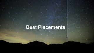 Best Placements
 