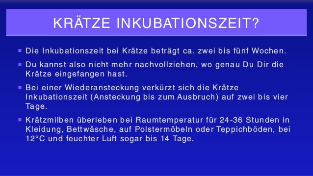 Loswerden krätze kraetze