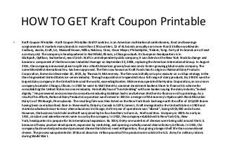 Kraft Coupon Printable - Kraft Coupon Printable