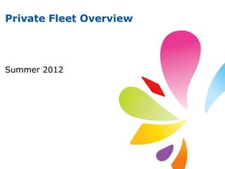 Private Fleet Overview




Summer 2012
 