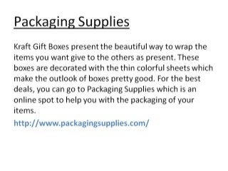 Kraft Gift Boxes