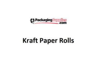 Kraft Paper rolls