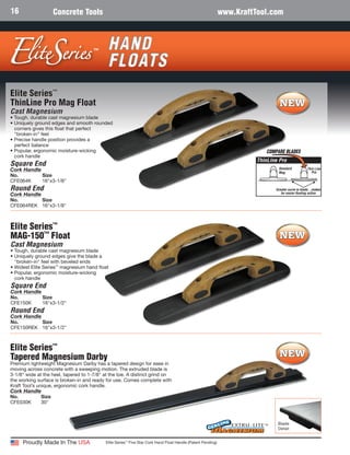1 per Pack Kraft Tool CFE546K 18 x 5 Elite Series Five Star Carbon Steel Cement Trowel with Cork Handle 1 per Pack Kraft Tool CFE546K 18 x 5 Elite Series Five Star Carbon Steel Cement Trowel with Cork Handle