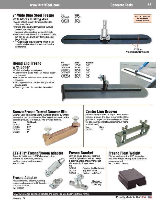 Kraft Tool CC013 Deep Center Line Groover for Fresno