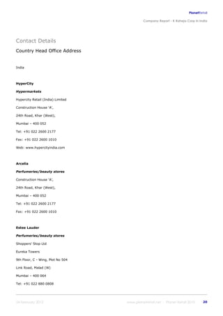 K raheja corp_in_india_company_profile