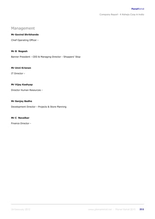 K raheja corp_in_india_company_profile