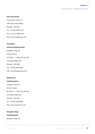 K raheja corp_in_india_company_profile