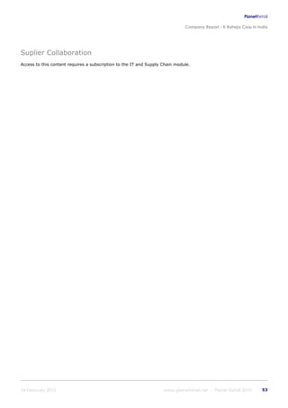 K raheja corp_in_india_company_profile