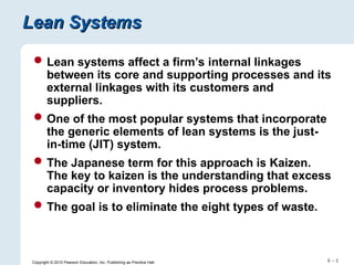 Comprehensive Guide to Lean Systems and Just-In-Time Manufacturing | PPT