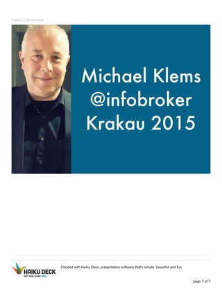 5 Wichtige Erkenntnisse für Information Professionals aus Krakau