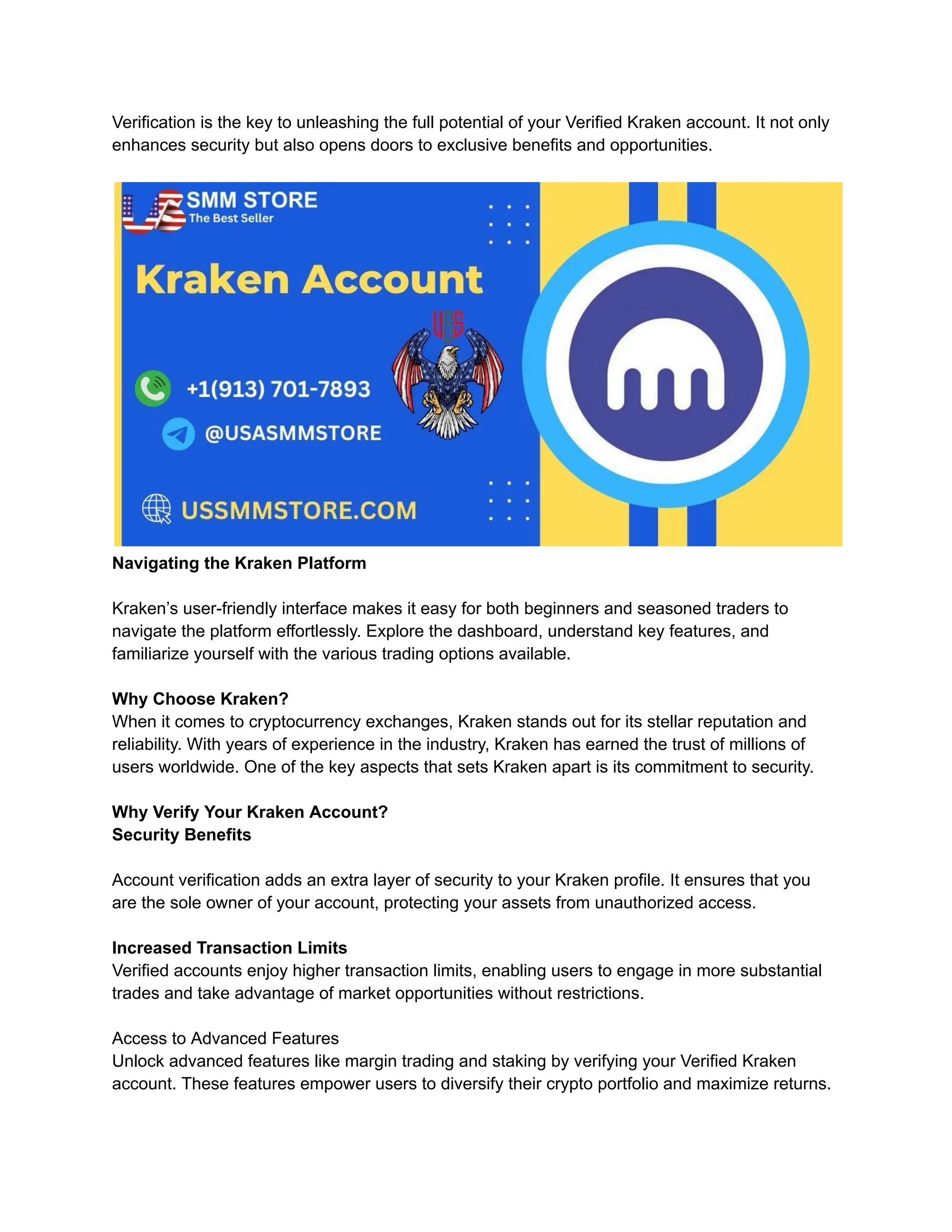 Kraken Accounts verified kraken accounts | PDF