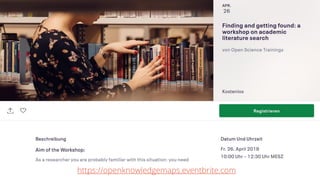 https://openknowledgemaps.eventbrite.com
 