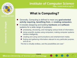 Embracing computing in Secondary schools | PPT