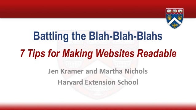 Battling The Blah Blah Blahs 7 Tips For Making Websites Readable