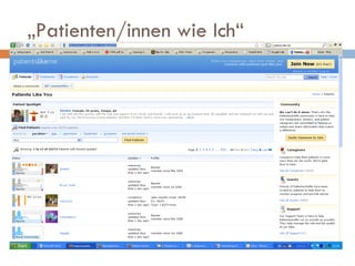 „ Patienten/innen wie Ich“ 