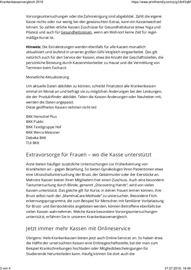 Krankenkassenvergleich Deutschland 19