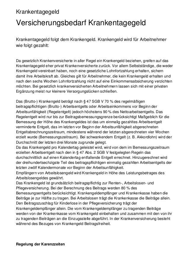 krankentagegeld 1 638