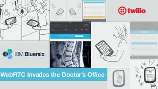 WebRTC Invades the Doctor’s Oﬃce
 