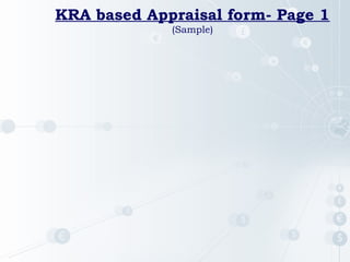 KRA based Appraisal form- Page 1
(Sample)

 